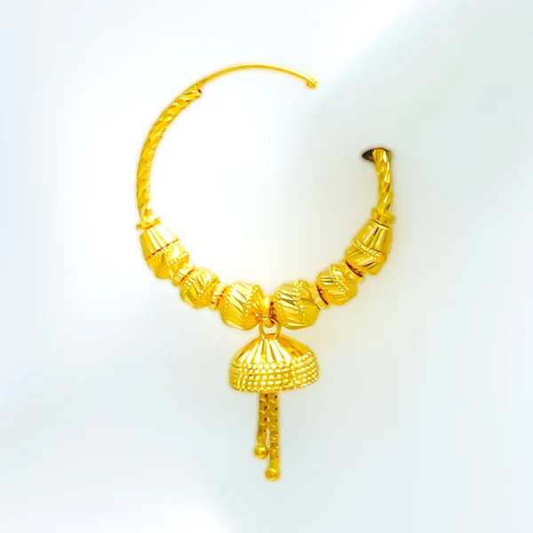 Exquisite Refined 22k Gold Hoops