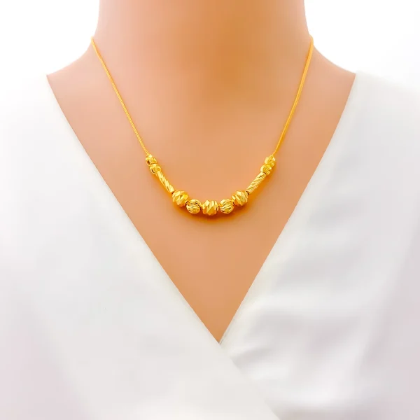 Delicate Ethereal 22k Gold Necklace