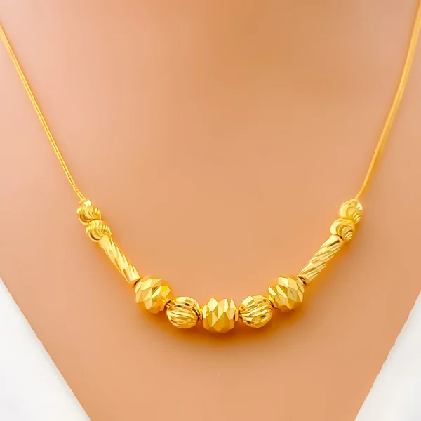 Delicate Ethereal 22k Gold Necklace - Image 2
