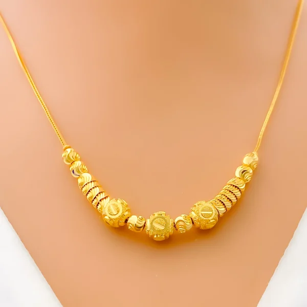 Opulent Fashionable 22k Gold Necklace