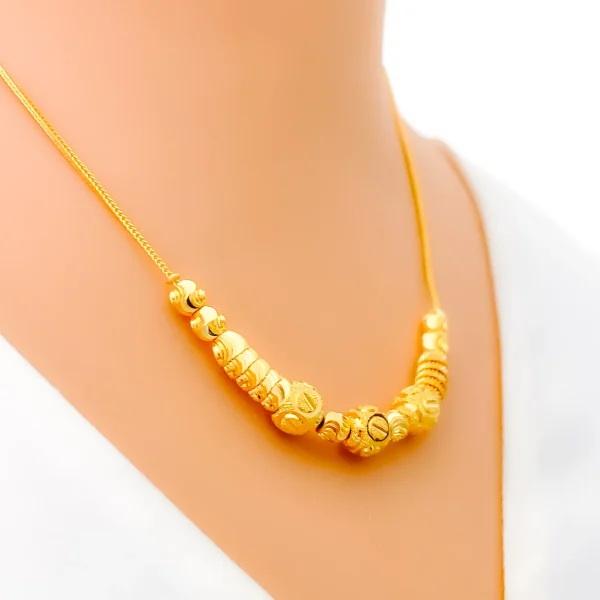 Opulent Fashionable 22k Gold Necklace - Image 2