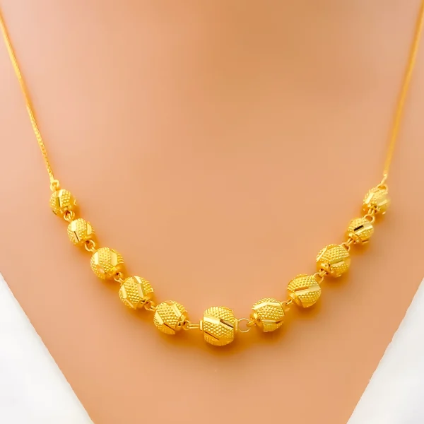 Radiant Twinkling 22k Gold Necklace