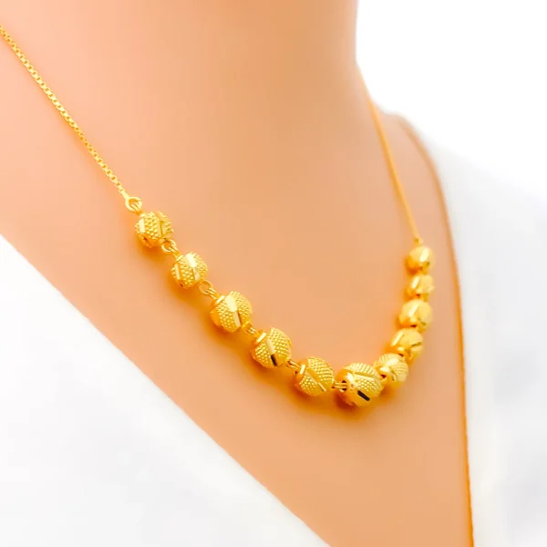 Radiant Twinkling 22k Gold Necklace - Image 2