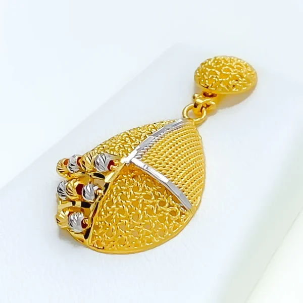 Two-Tone 22K Gold Pendant Set - Image 4