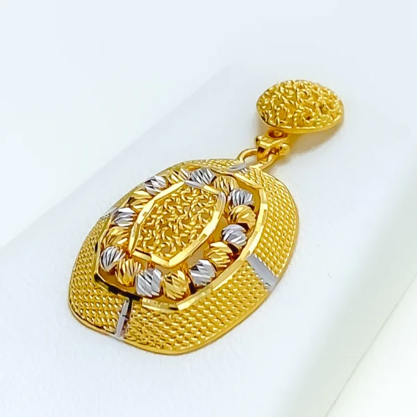 Two-Tone 22K Gold Pendant Set - Image 2