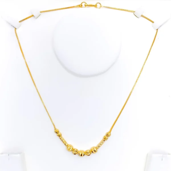 Delicate Ethereal 22k Gold Necklace - Image 3