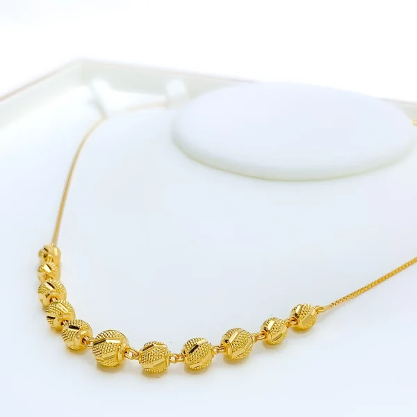 Radiant Twinkling 22k Gold Necklace - Image 3