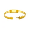 Radiant Minimalist 22k Gold Sleek Bangle Bracelet - Image 3
