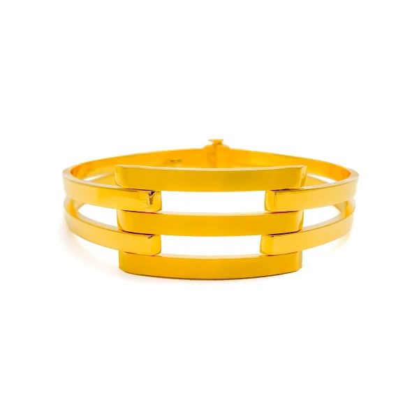 Classic Alluring 22k Gold Upscale Bangle Bracelet